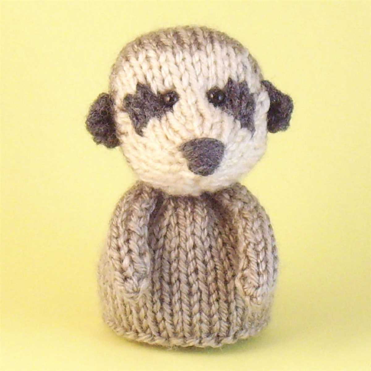 Meerkat knitting pattern