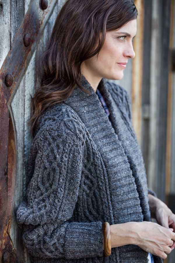 Edge to edge cardigan knitting pattern