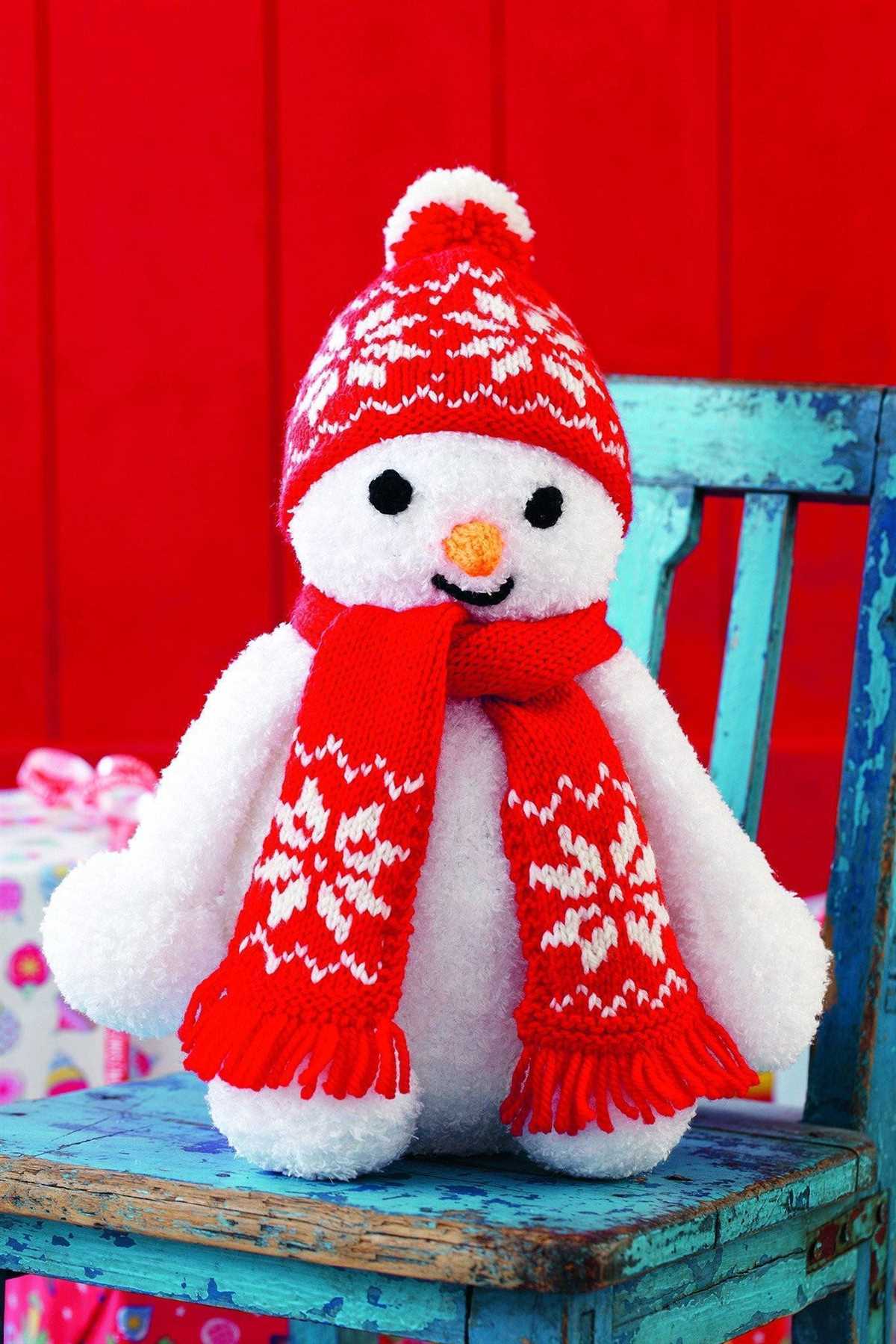 Free snowman knitting pattern