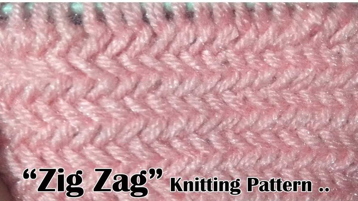 Free zig zag knitting pattern