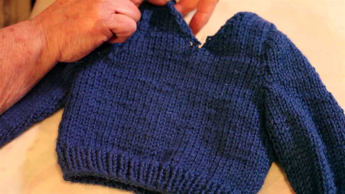 Knitting pattern instructions