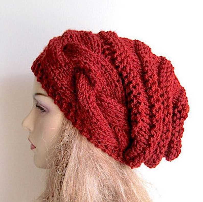 Free chunky cable knit hat pattern