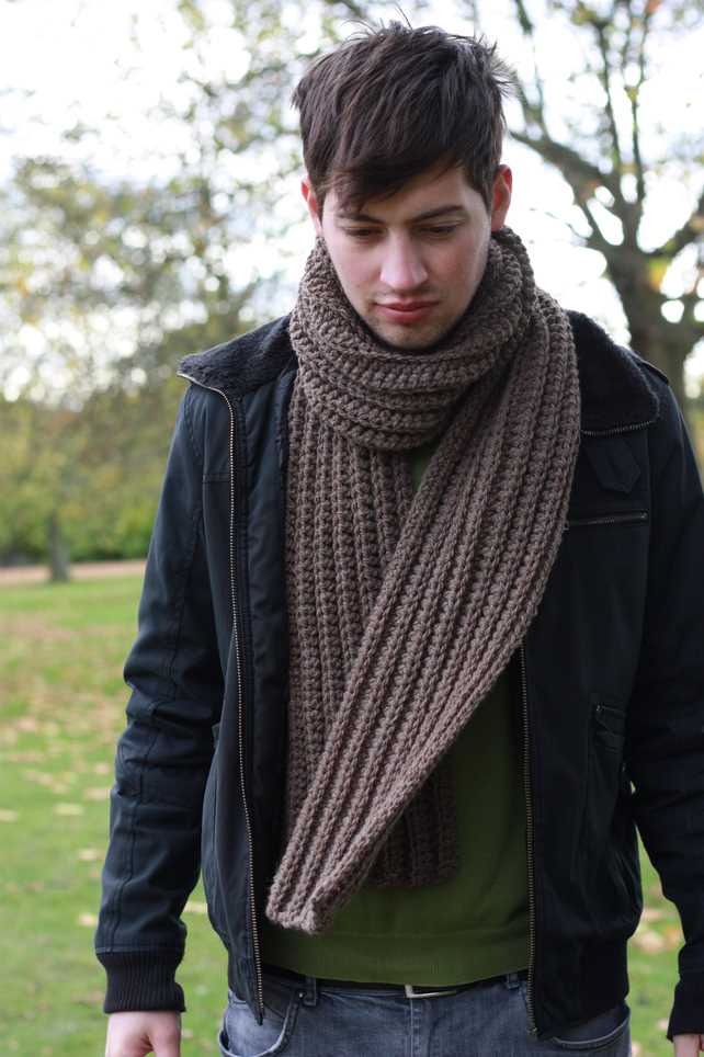 Mens cable knit scarf pattern