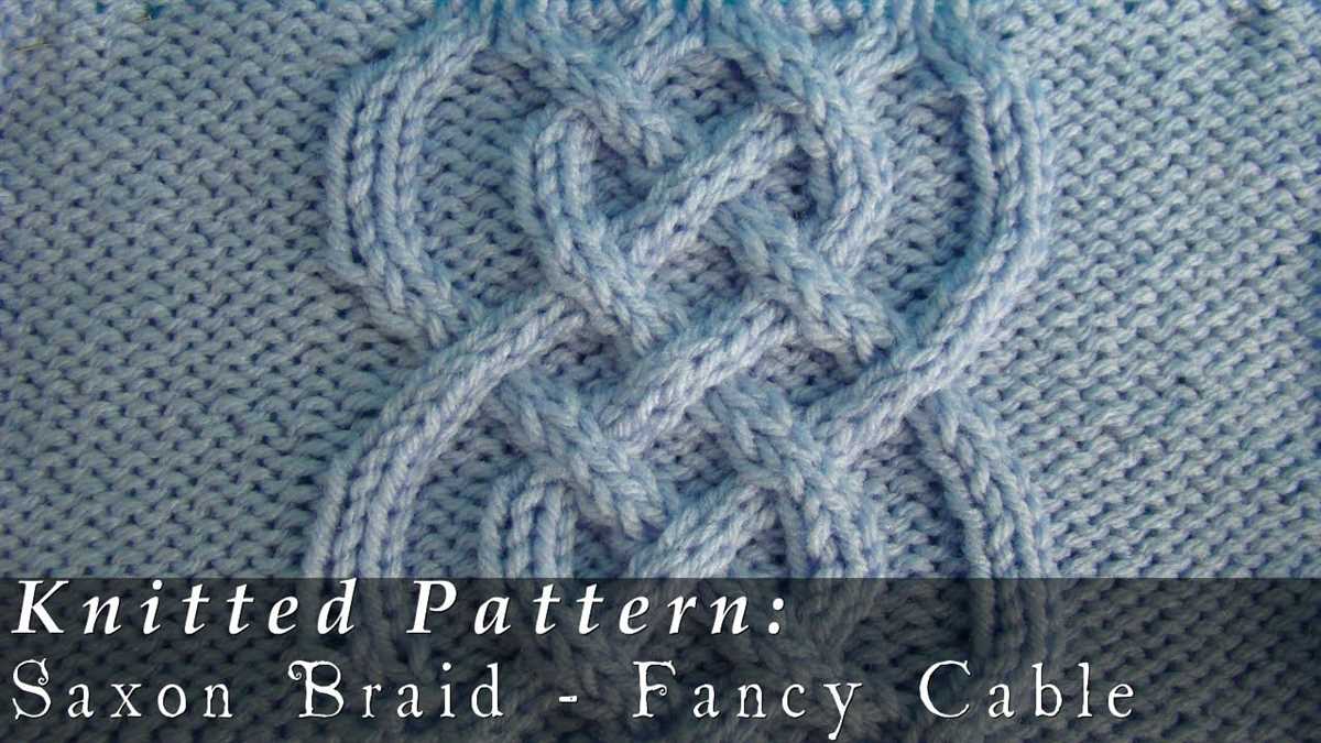 Cross cable knitting pattern