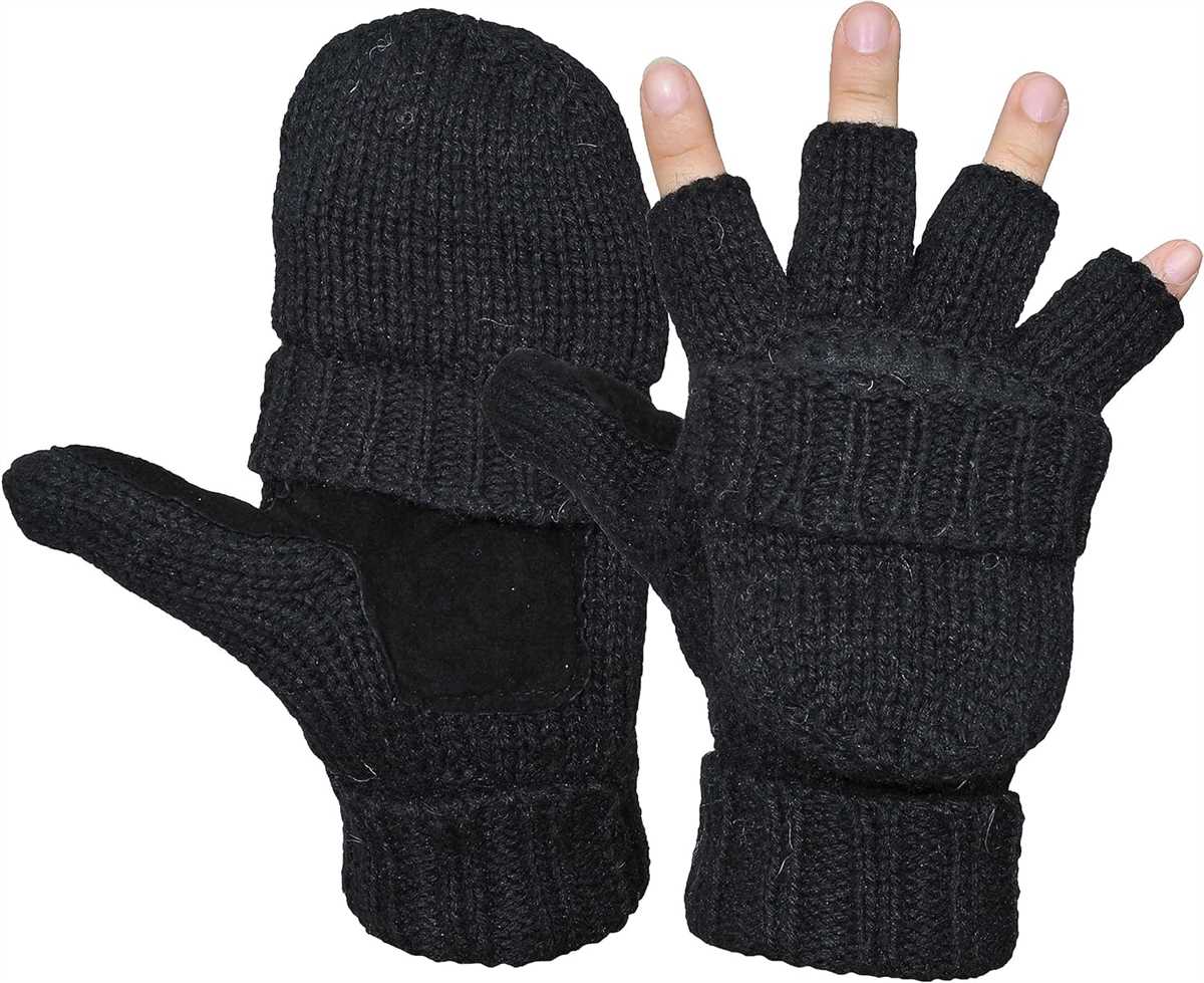 Men's half finger gloves knitting pattern