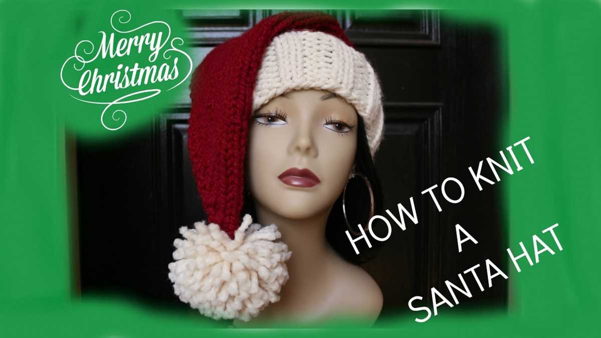 Free knit santa hat pattern