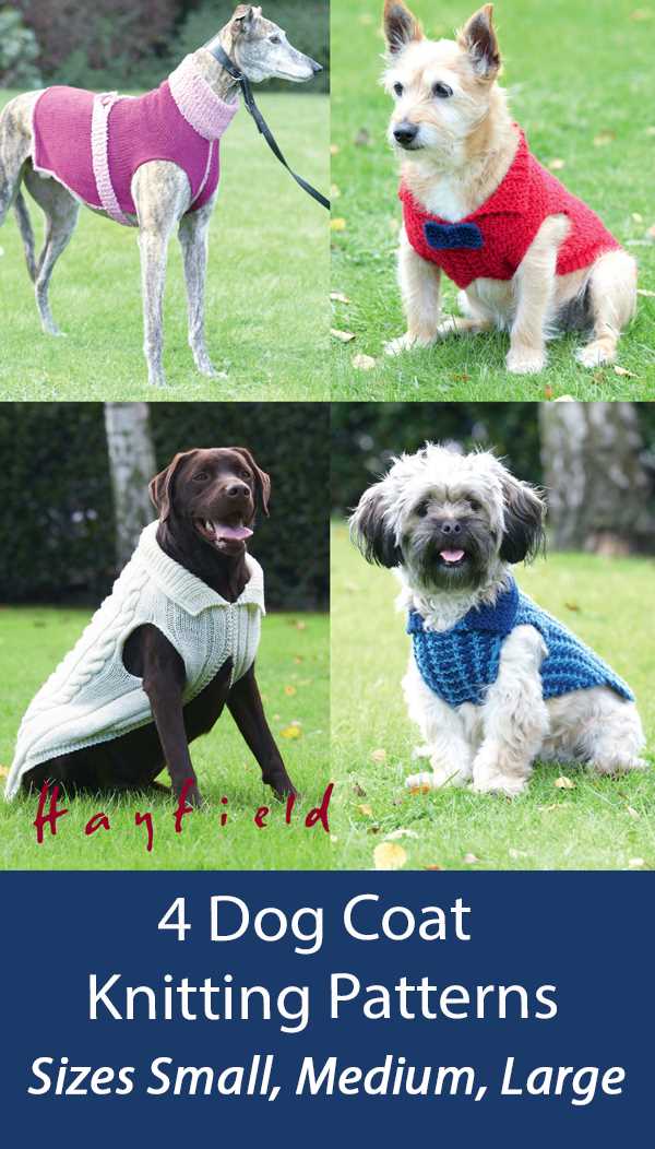 Knit dog coat pattern