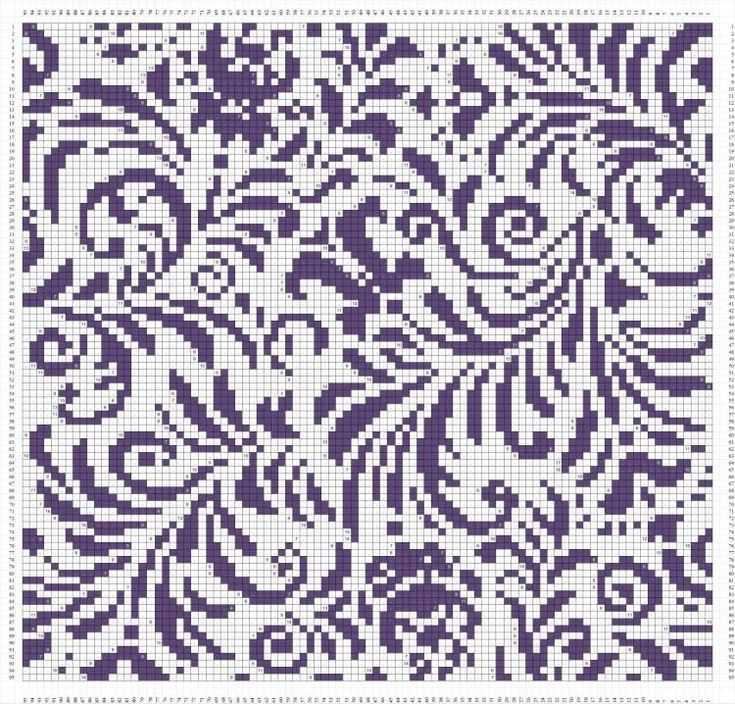 Paisley knitting pattern