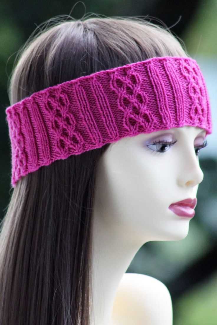 Ribbed headband knitting pattern