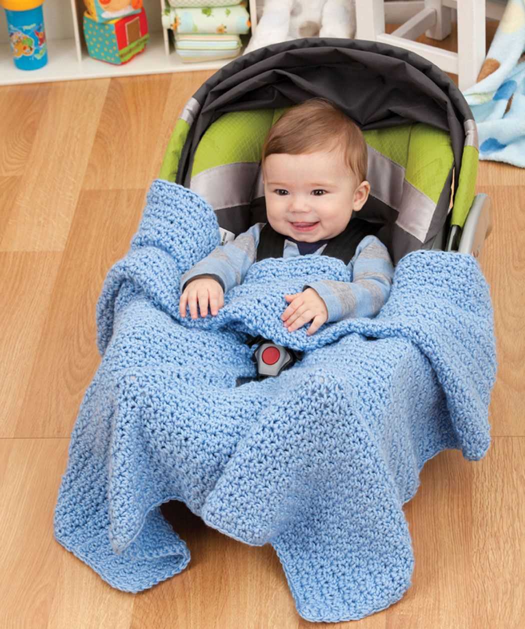 Knitted car seat blanket free pattern