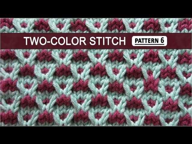 Two color knitting stitch patterns