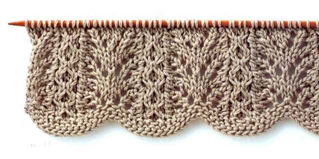 Scalloped knitting pattern