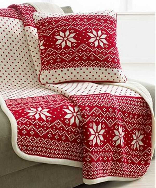 Christmas blanket knitting pattern free