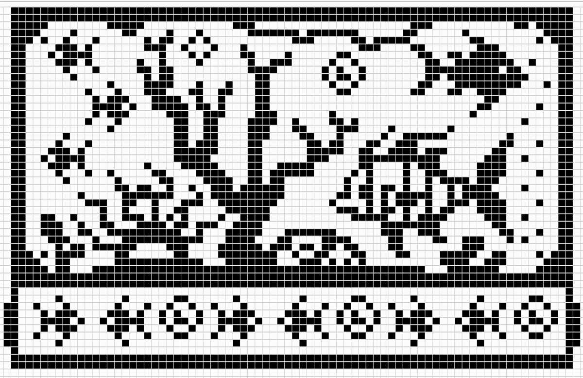 Knitting fish pattern