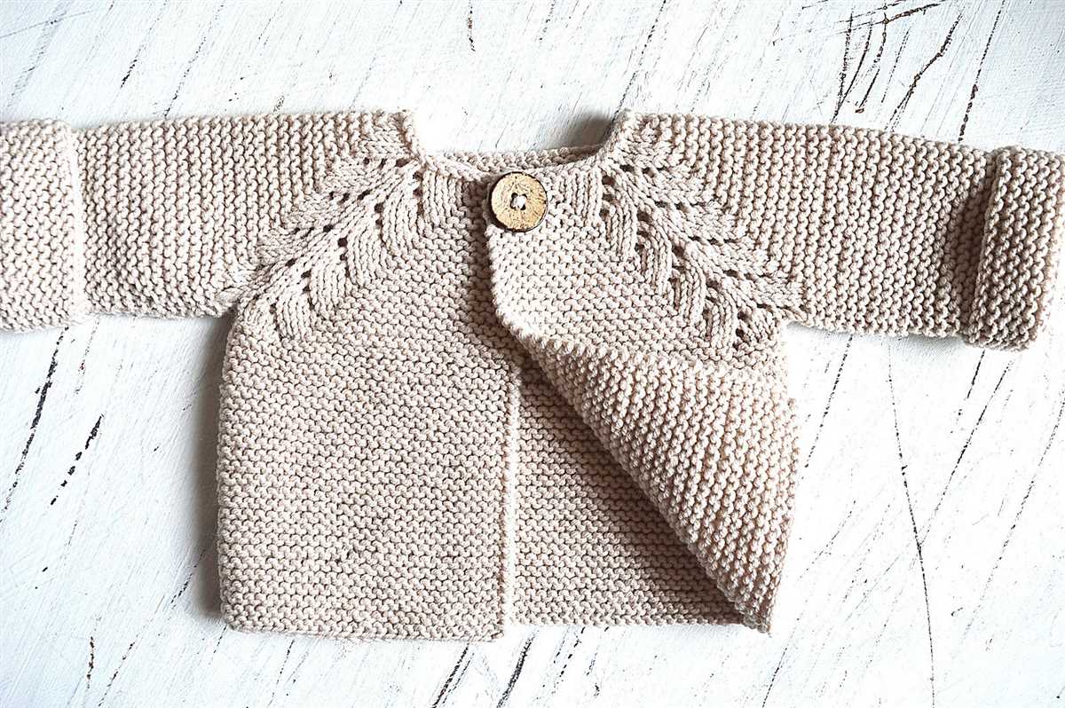 Simple cardigan knitting pattern