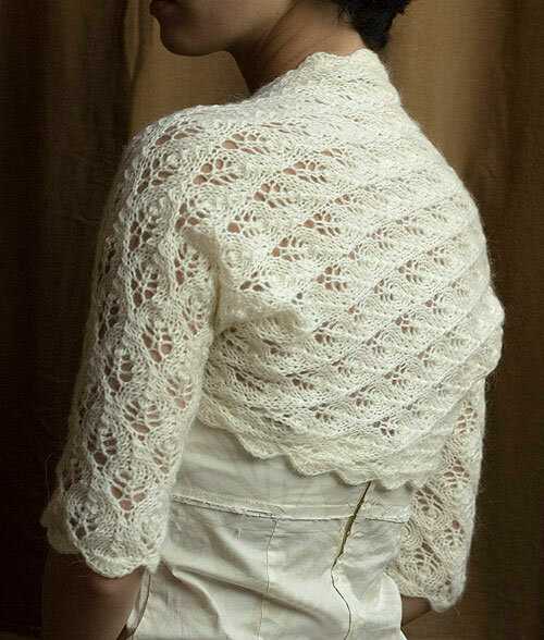 Easy and free pattern for a knitted bolero shrug — free download