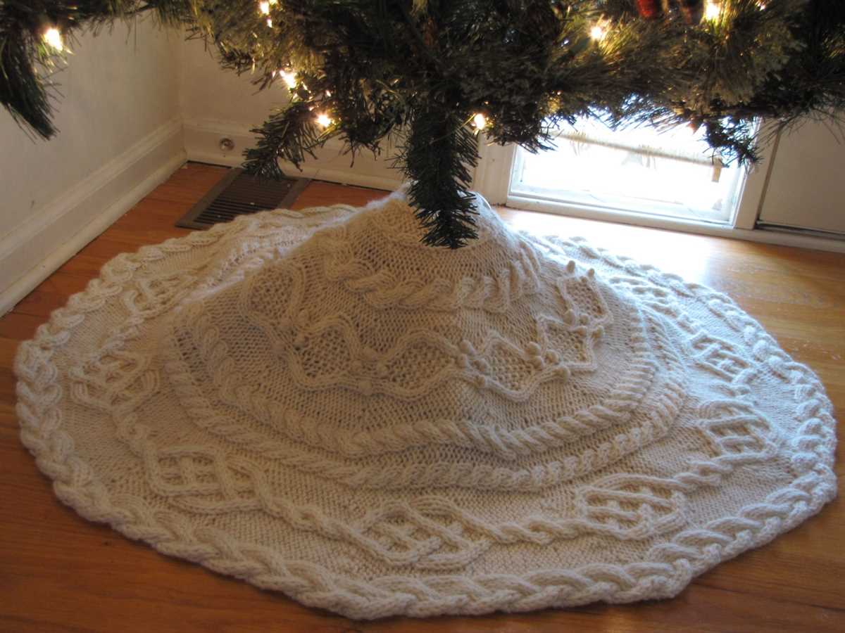 Tree skirt knitting pattern free