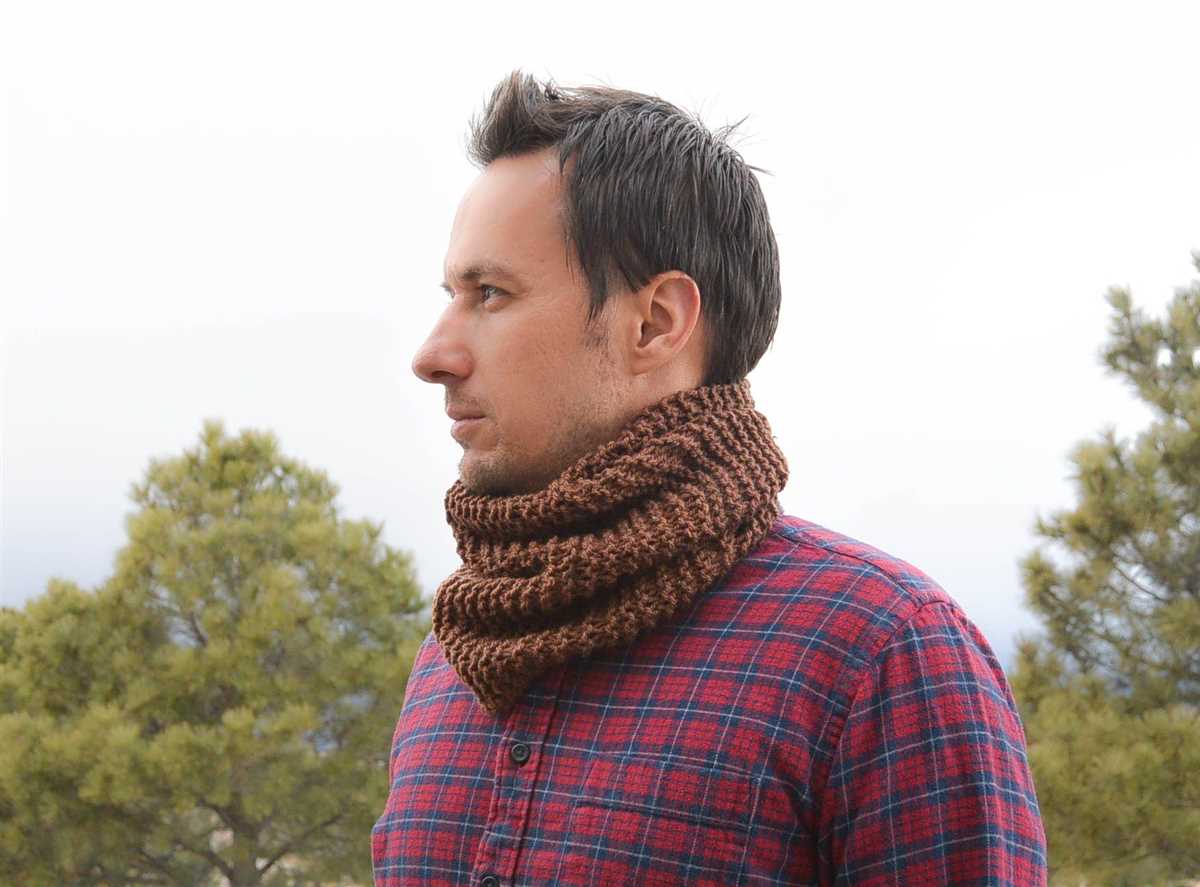 Free mens cowl knitting pattern