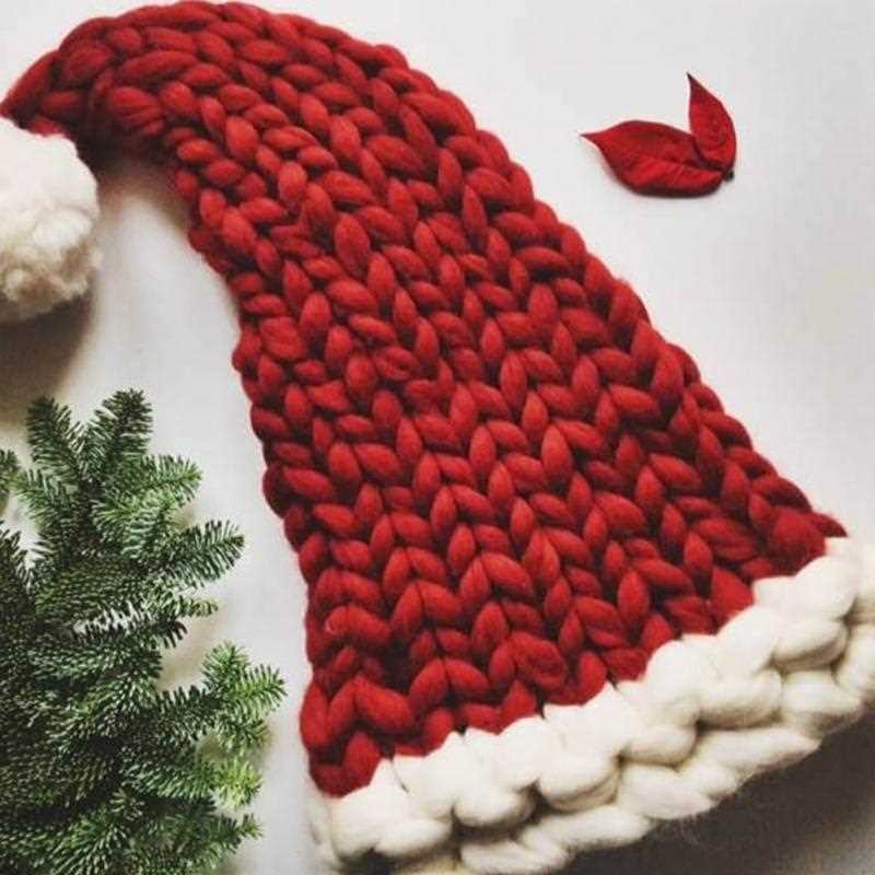 Easy santa hat knitting pattern