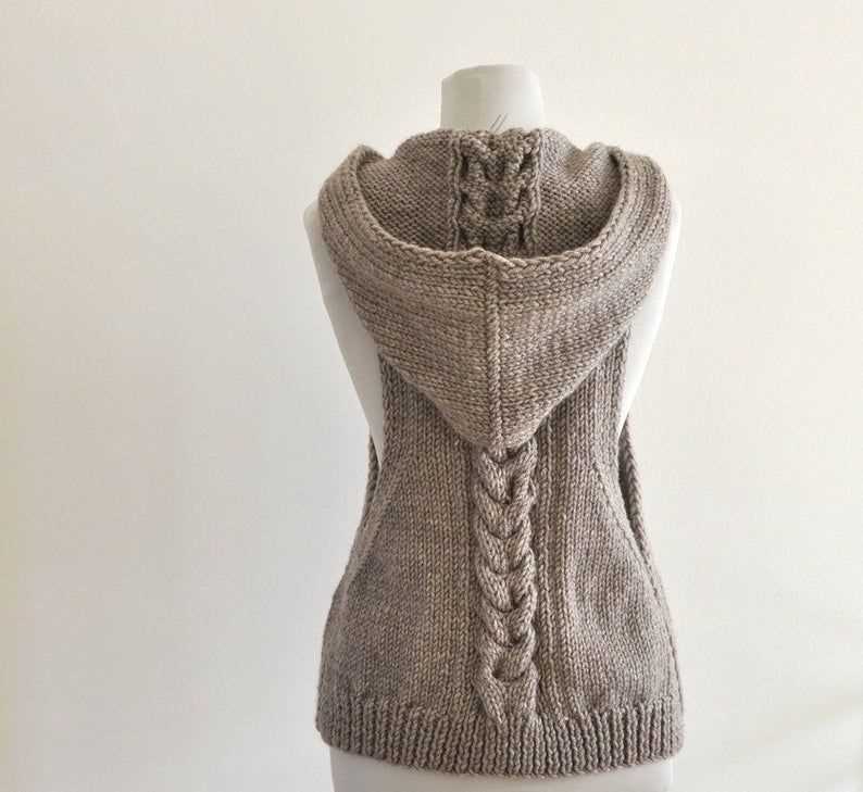 Knitted hooded sweater pattern free