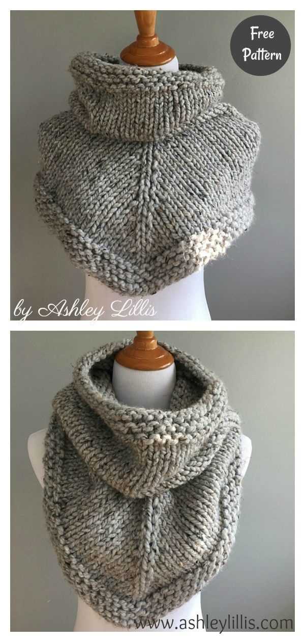 Bandana cowl knitting patterns