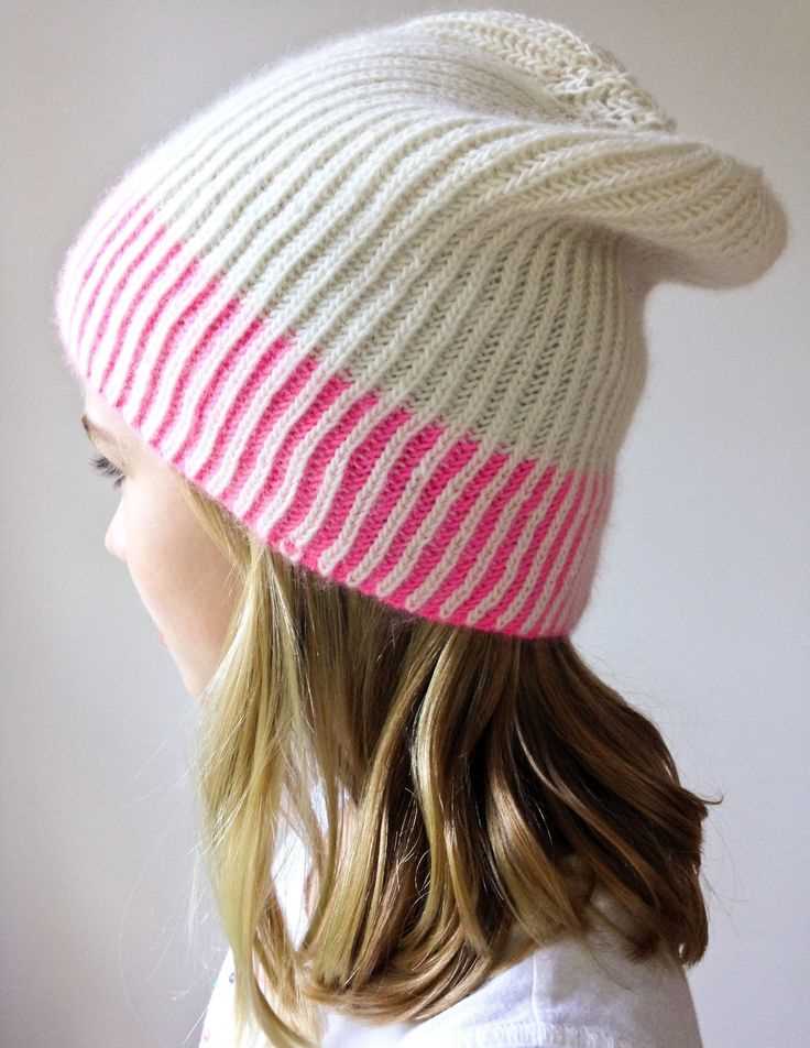Two color knit hat pattern free