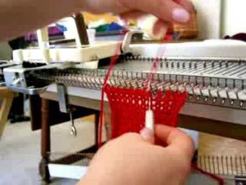 Knitting machine hat pattern