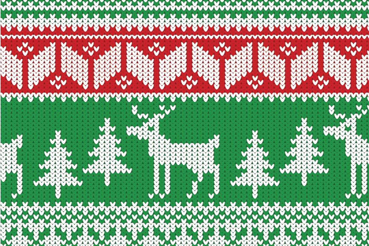 Christmas knit blanket pattern