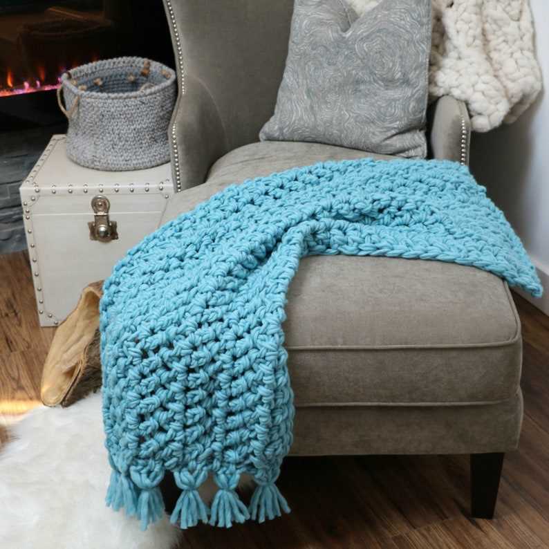 Herringbone knit blanket pattern free