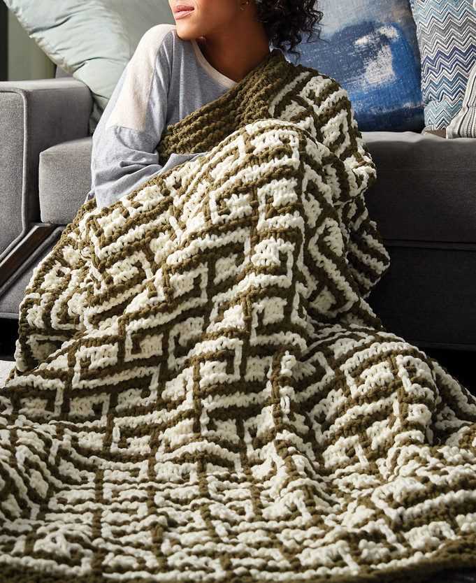 Easy knitted afghan patterns