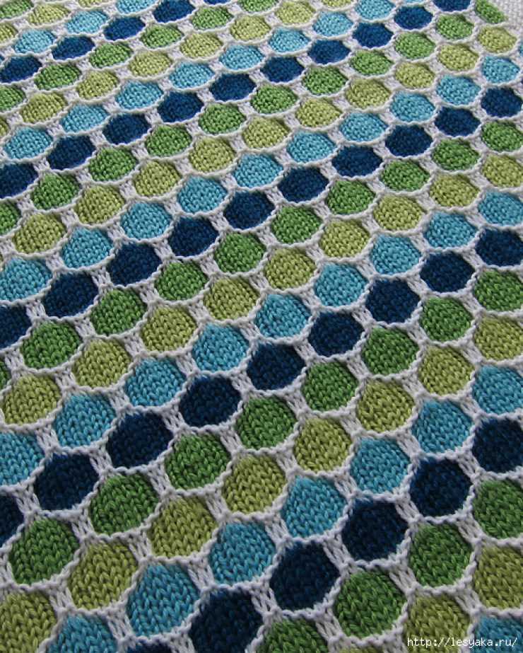 Honeycomb stroller blanket knitting pattern