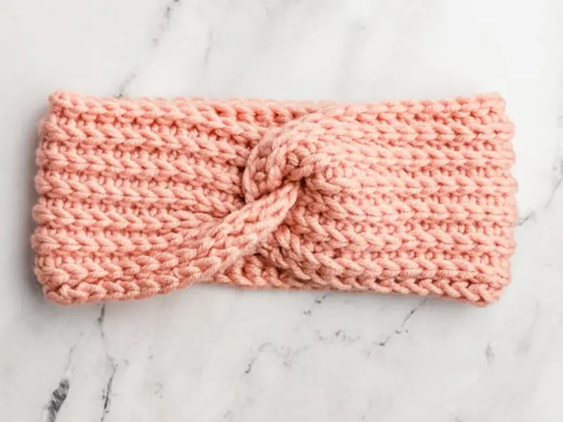 Free knitting pattern twisted headband