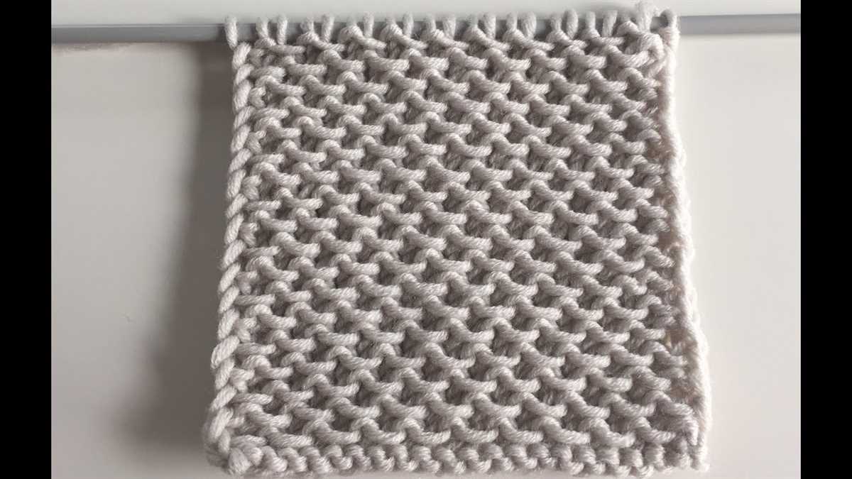 Herringbone knit stitch blanket pattern