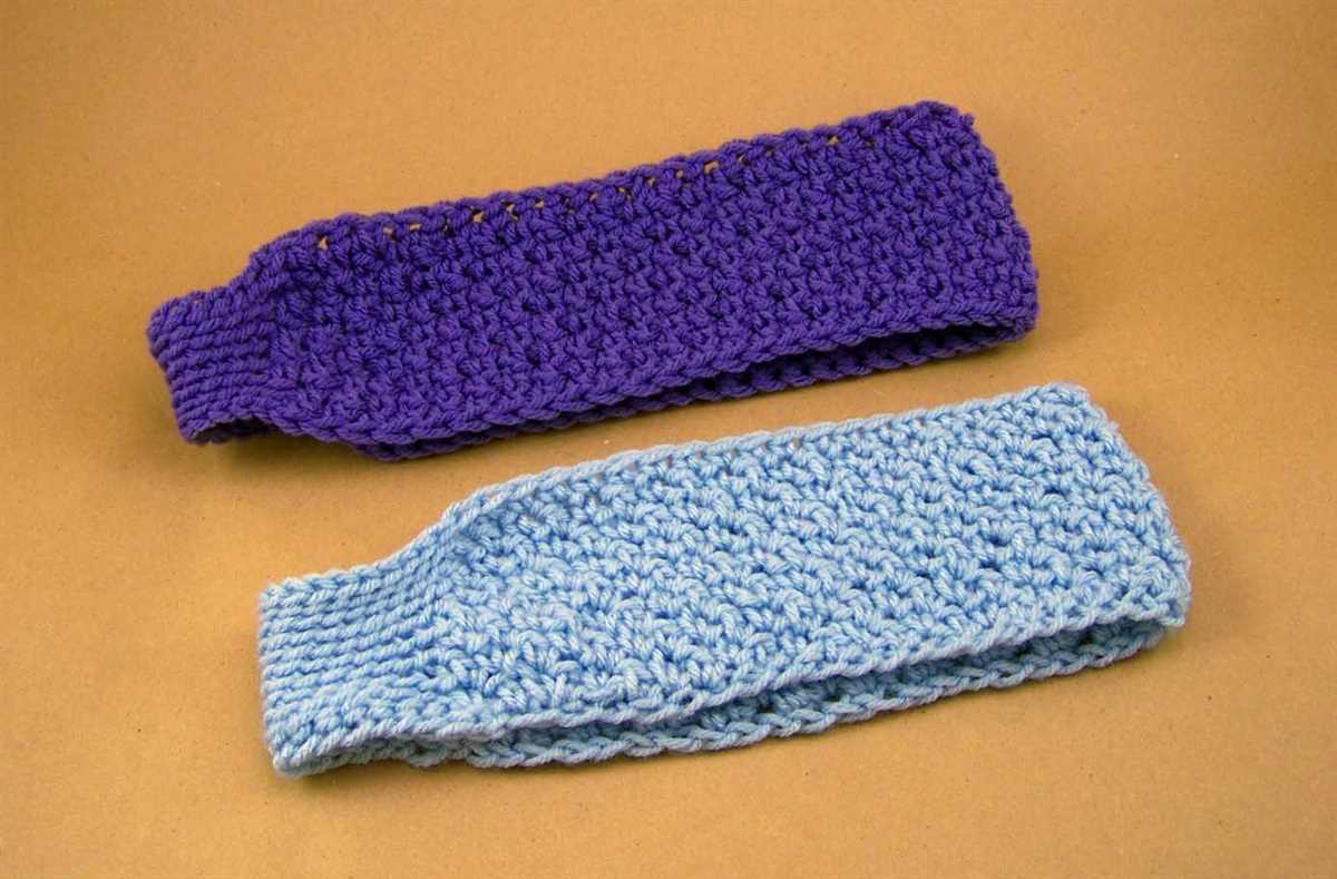 Free pattern for knitted headband with button closure
