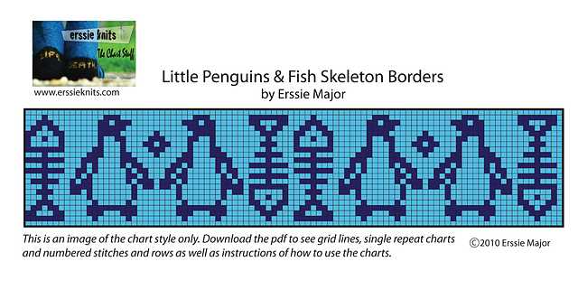 Knitting fish pattern