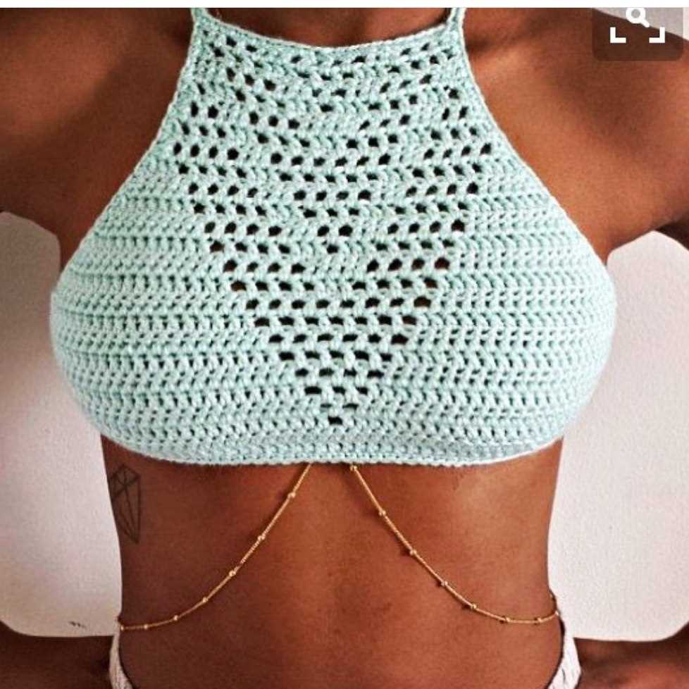 Free crop top knitting pattern