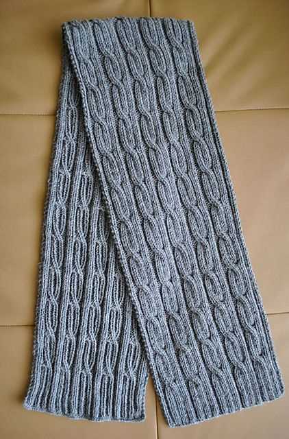 Mens cable knit scarf pattern