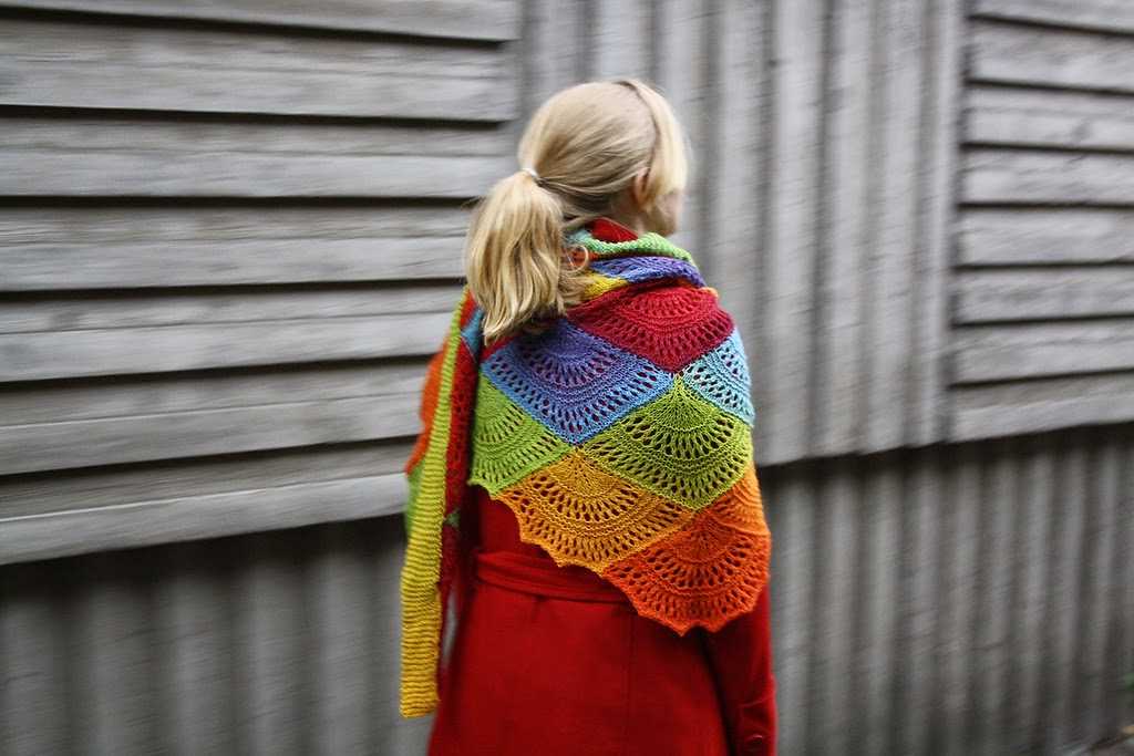 Patchwork scarf knitting pattern