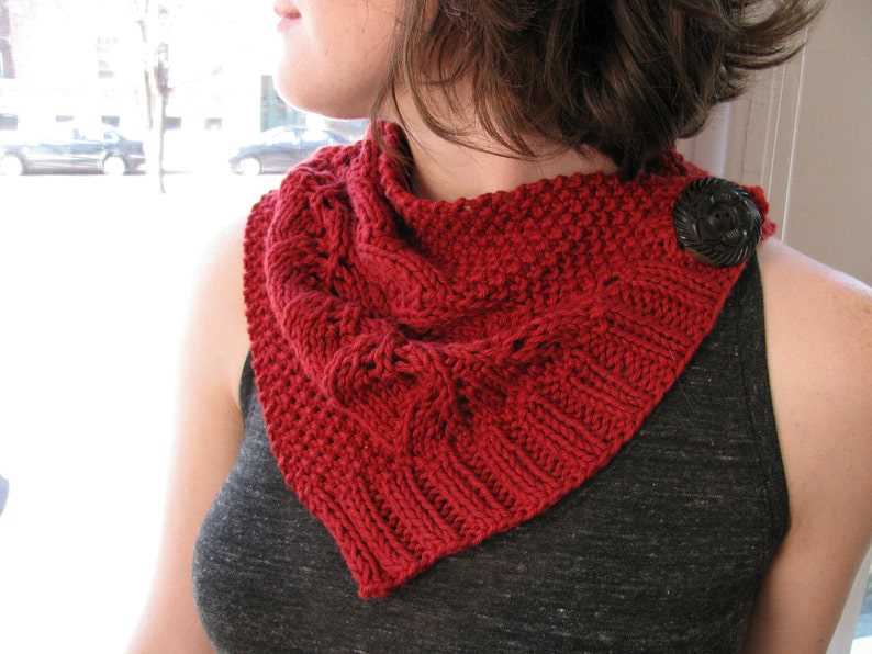 Bandana cowl knitting patterns