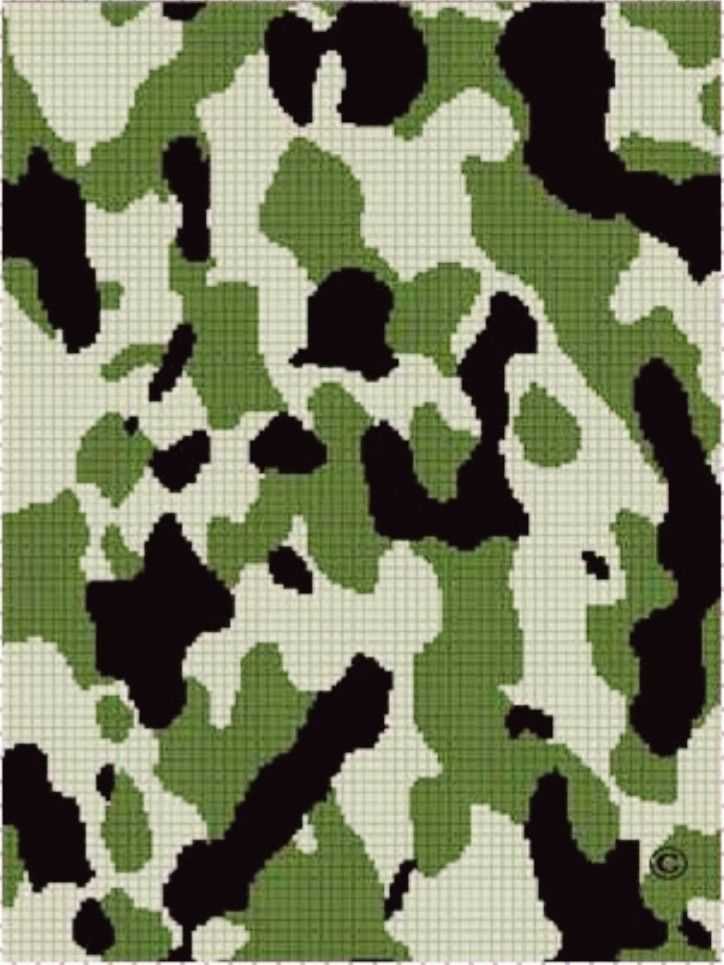 Camouflage knitting patterns