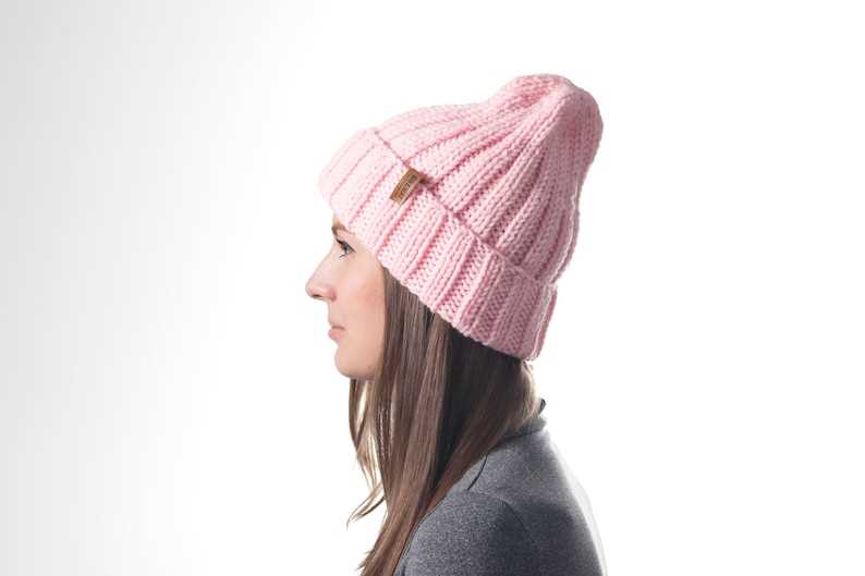 Ribbed brim knit hat pattern