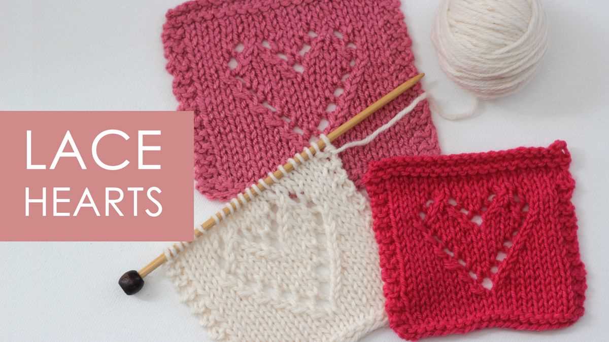 Heart dishcloth knitting pattern