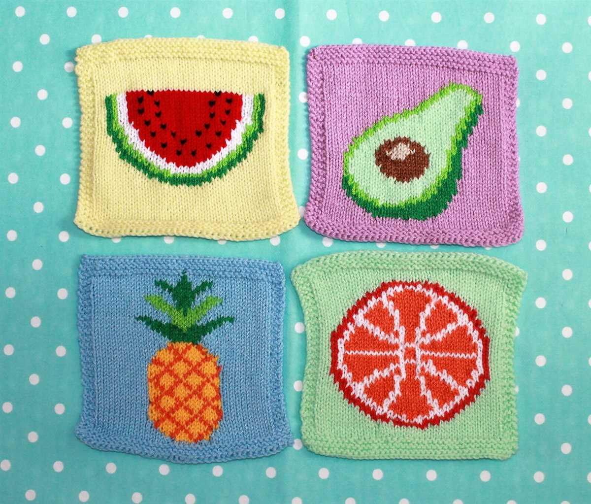 Easy knitting square patterns