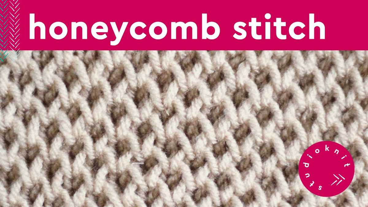 Honeycomb scarf knitting pattern