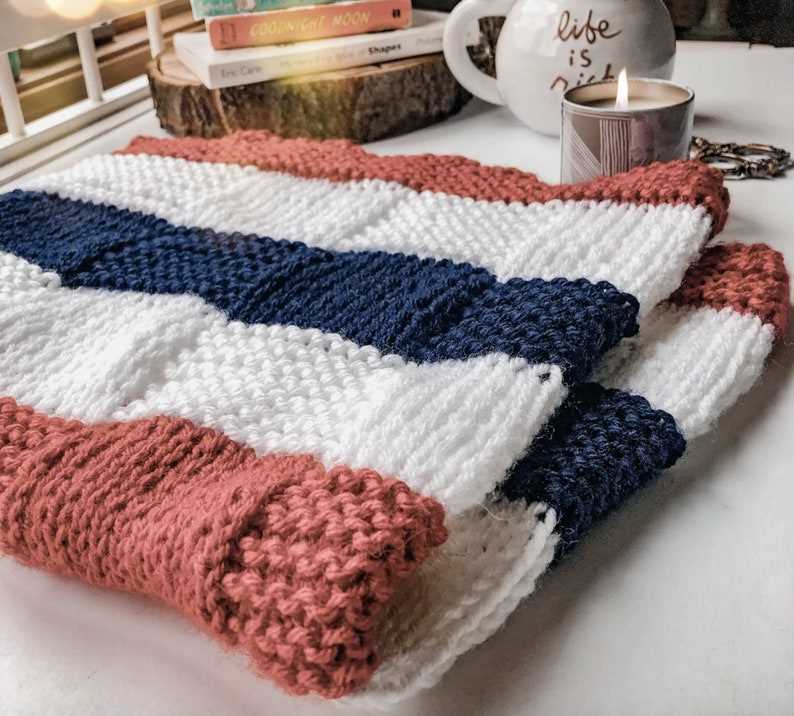 Honeycomb stroller blanket knitting pattern