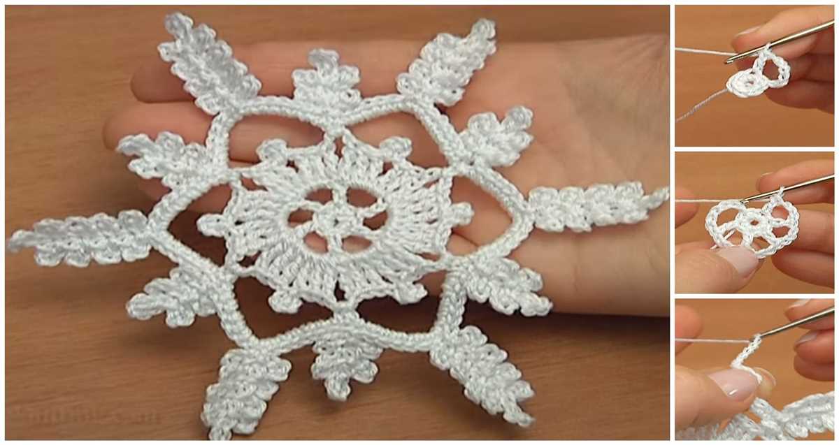 How to knit snowflake pattern