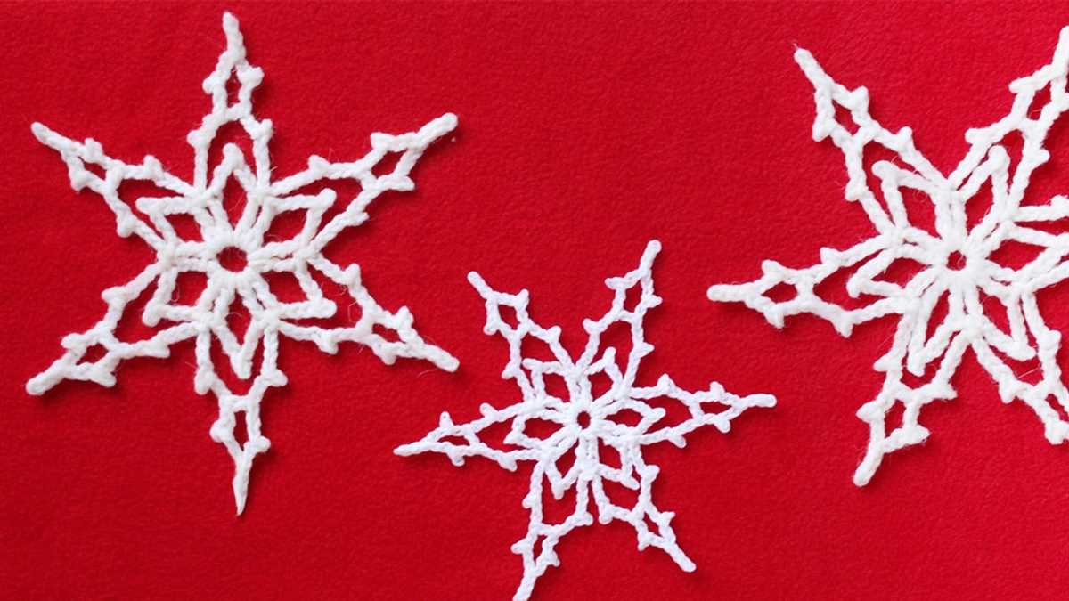 How to knit snowflake pattern