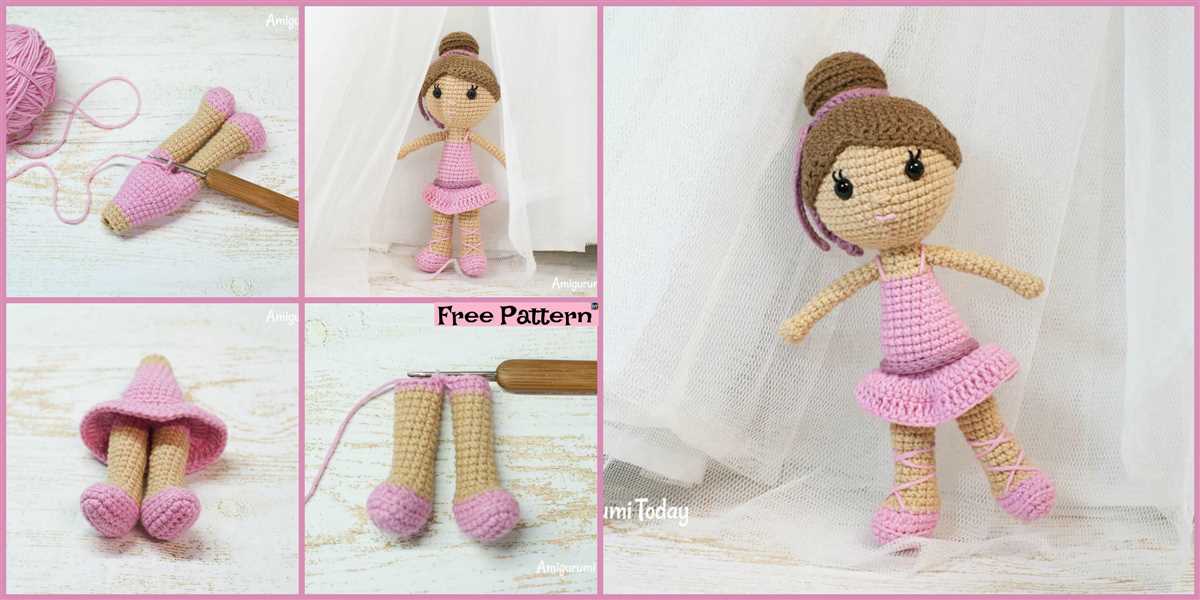 Knitted ballerina doll pattern