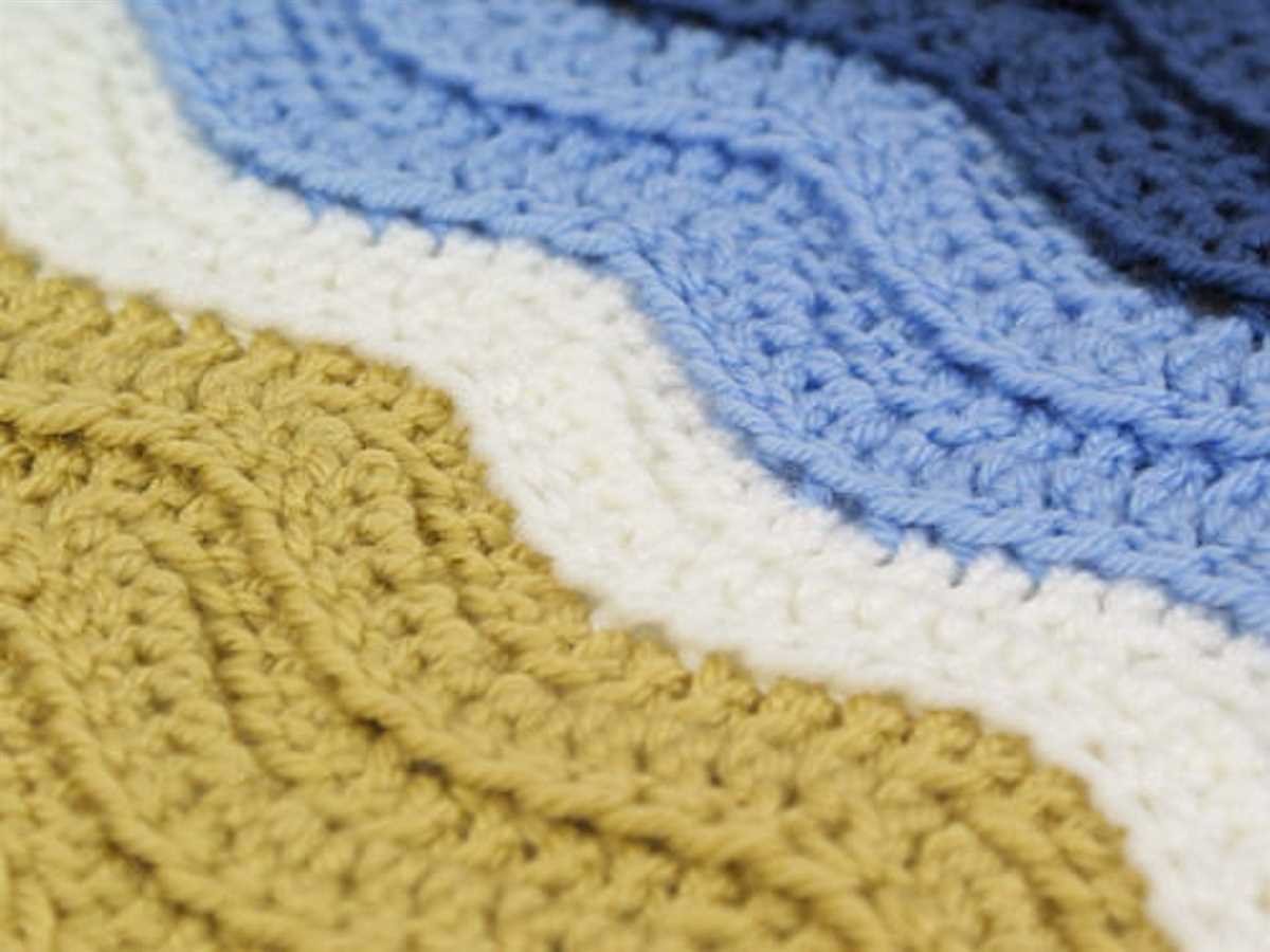 Ocean waves blanket knitting pattern