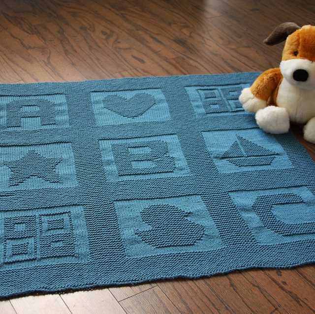 Aran patchwork blanket knitting pattern